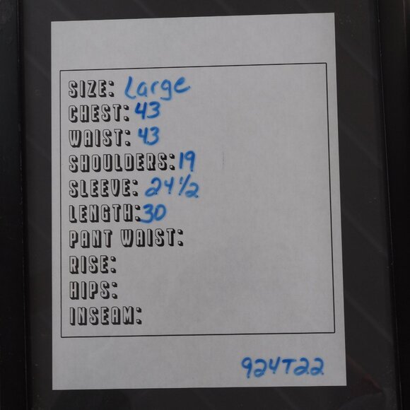 Tommy Bahama Shirt Mens Large Blue Stripe Embroidered Monochrome Roll Tab Sleeve - Picture 7 of 9